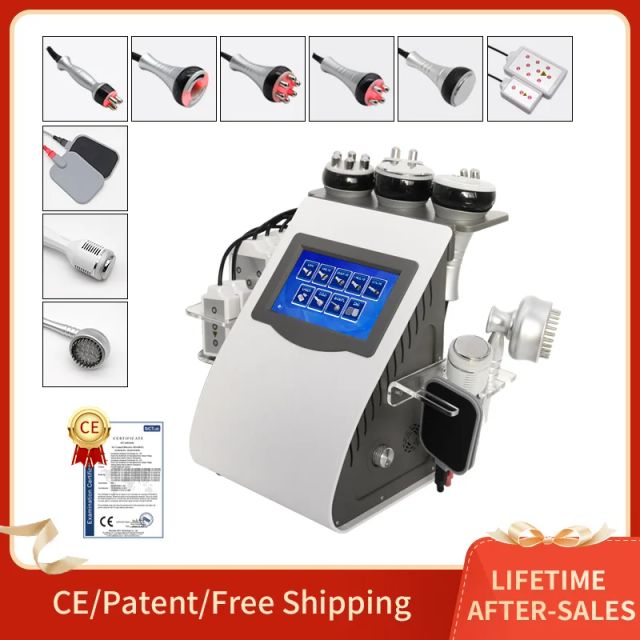 40KHZ Cavitation Ultrasonic KIM8  RF Fat Blasting Machine Grease Suction EMS Micro-current Massage Shaping RF Skin Care